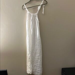 Bella Marie White Ruffled Dress